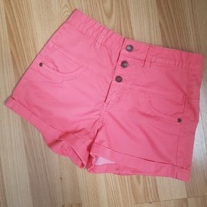 Bluenotes High Waisted Coral Shorts Sz 27